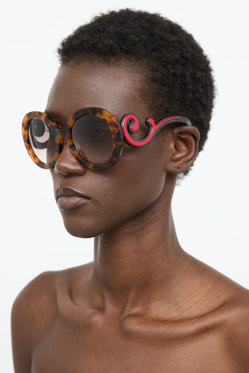 Prada SPR08T Minimal Baroque Sunglasses