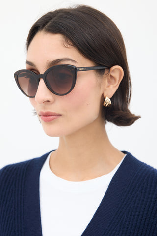 Prada Brown SPR02V Tapered Sunglasses