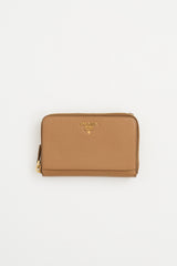 Prada Saffiano Leather Logo Wallet