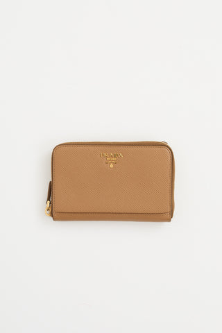 Prada Saffiano Leather Logo Wallet