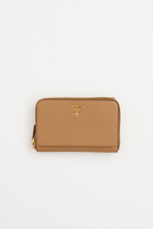 Prada Saffiano Leather Logo Wallet
