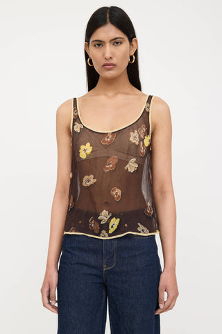 FW 2000 Silk Floral Top
