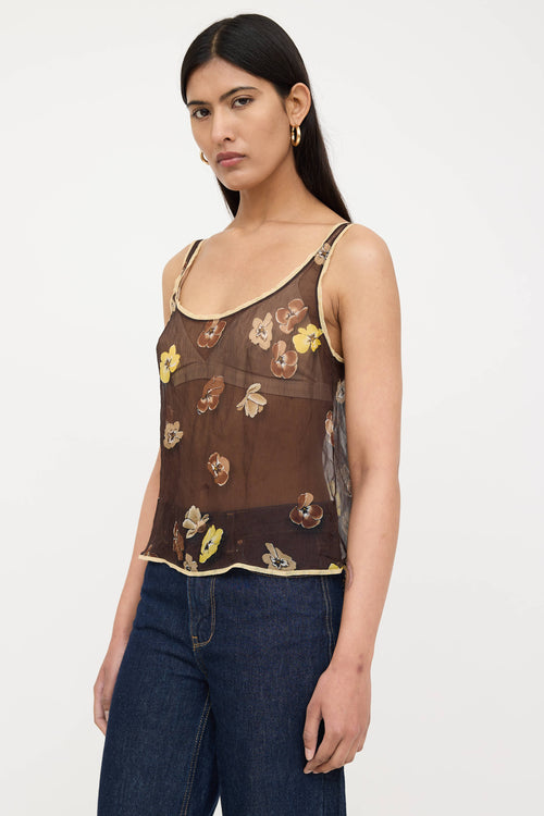 FW 2000 Silk Floral Top
