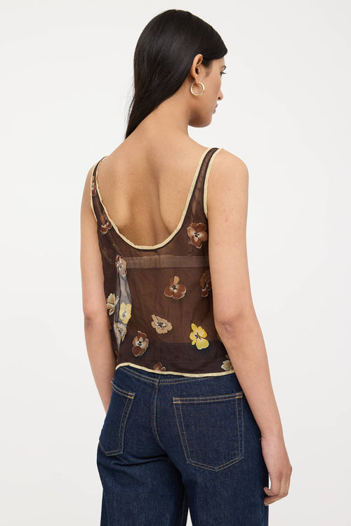 FW 2000 Silk Floral Top