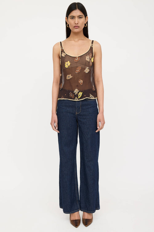 FW 2000 Silk Floral Top