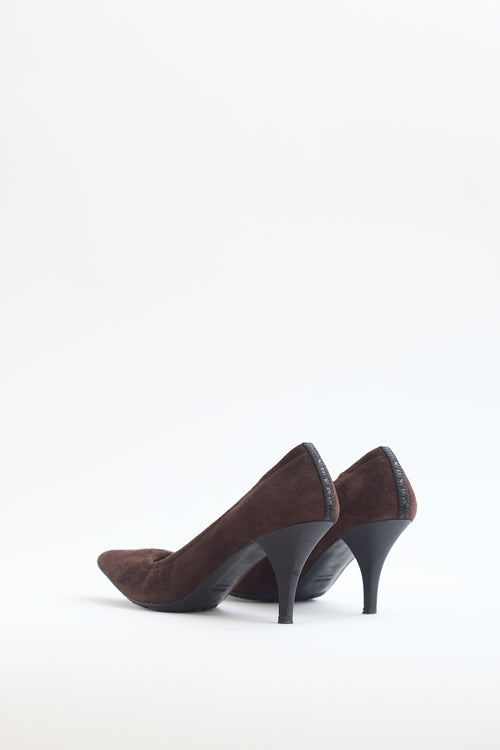 Prada Brown Suede Pump