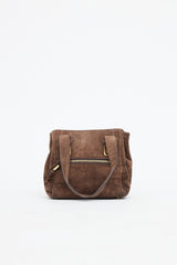 Prada Suede Top Handle Bag