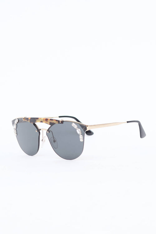 Prada SPR 53U Crystal Sunglasses