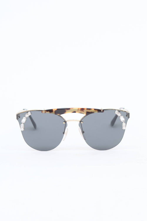 Prada SPR 53U Crystal Sunglasses