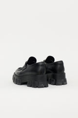 Prada Brushed Leather Monolith Loafer