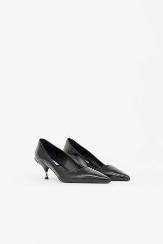 Prada 2018 Brushed Leather Pump