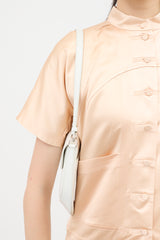 Prada Brushed Leather Small Cleo Bag