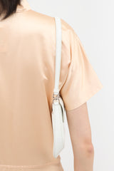 Prada Brushed Leather Small Cleo Bag