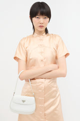 Prada Brushed Leather Small Cleo Bag
