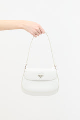 Prada Brushed Leather Small Cleo Bag