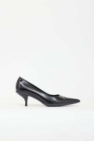 Prada Brushed Leather Pointed Pump