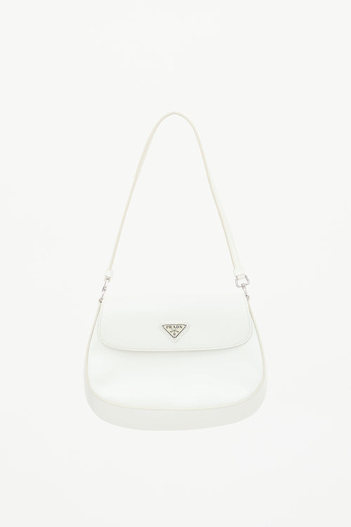 Prada Brushed Leather Small Cleo Bag