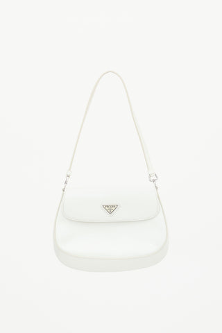 Prada Brushed Leather Small Cleo Bag