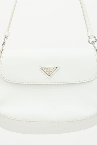 Prada Brushed Leather Small Cleo Bag