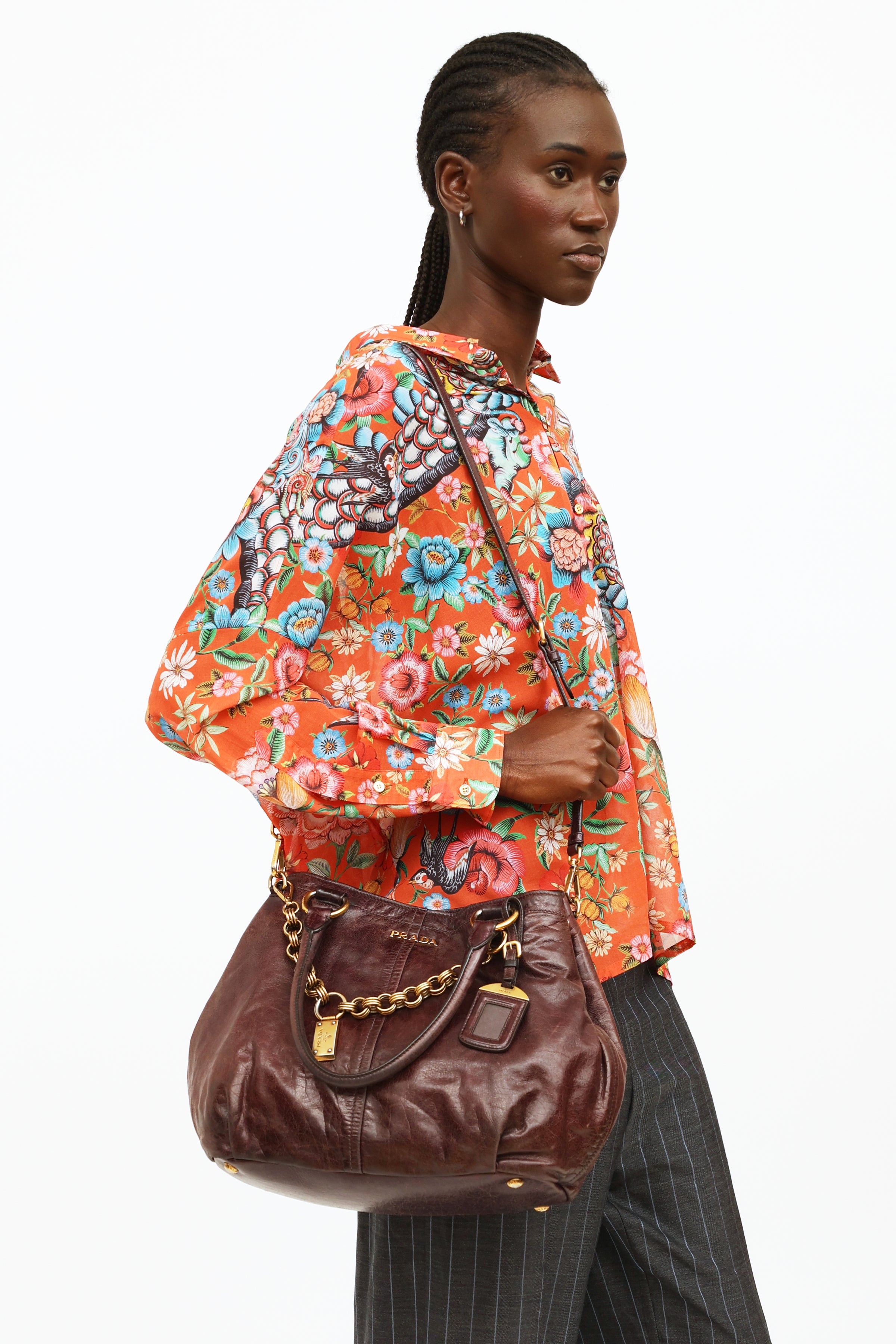 shoulder bag for woman Purple - LeGraphique Plum | PAUL MARIUS