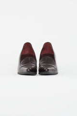 Prada Burgundy Leather Heel
