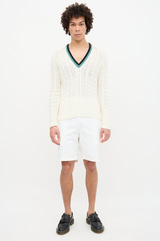 Prada Cable Knit Sweater