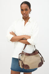 Prada Canapa Logo Shoulder Bag