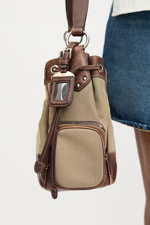 Prada Canapa Logo Shoulder Bag