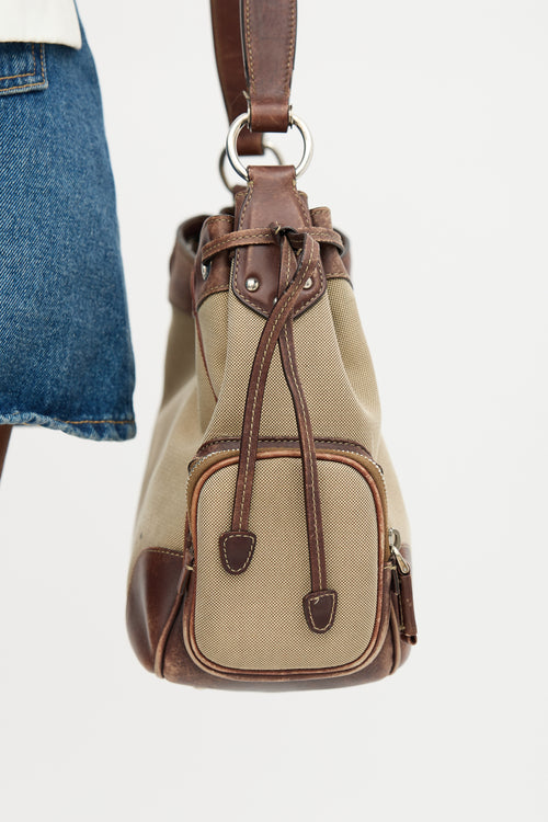 Prada Canapa Logo Shoulder Bag