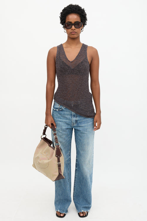 Prada Canapa Logo Shoulder Bag