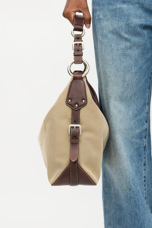 Prada Canapa Logo Shoulder Bag