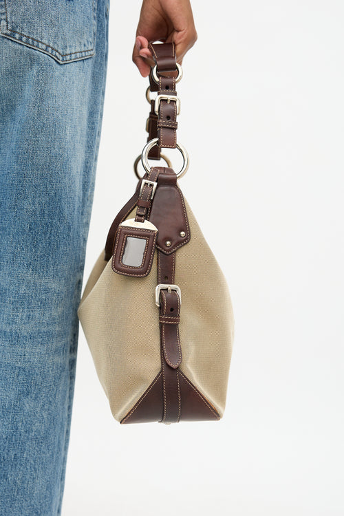 Prada Canapa Logo Shoulder Bag