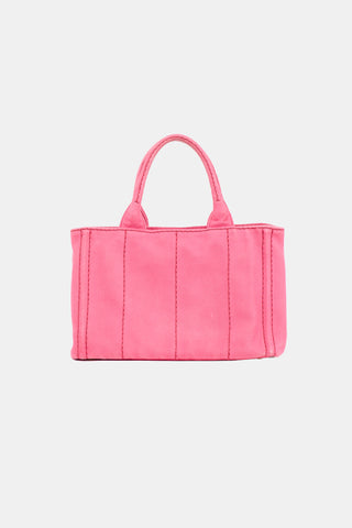 Prada Canvas Small Canapa Tote Bag