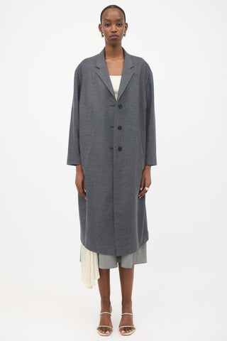 Prada Cashmere & Wool Single Breasted Coat