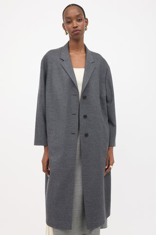 Prada Cashmere & Wool Single Breasted Coat