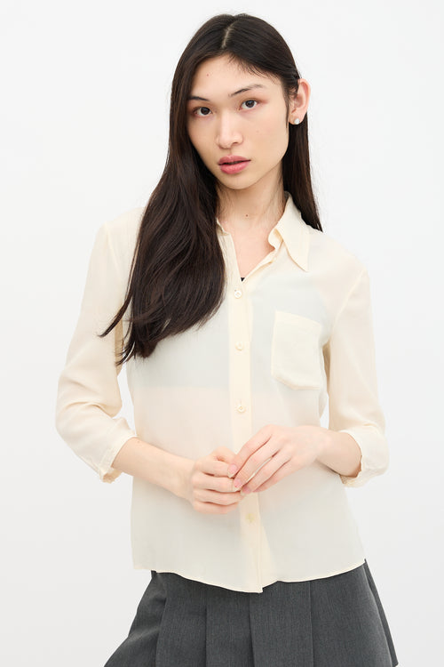 Prada Chiffon Shirt
