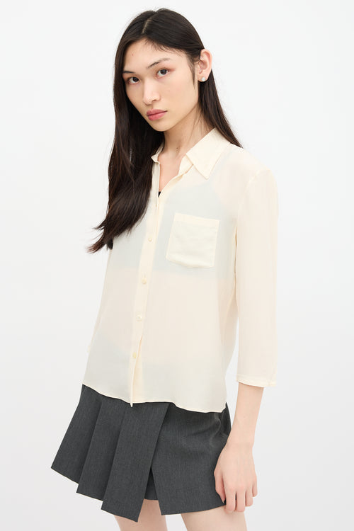 Prada Chiffon Shirt