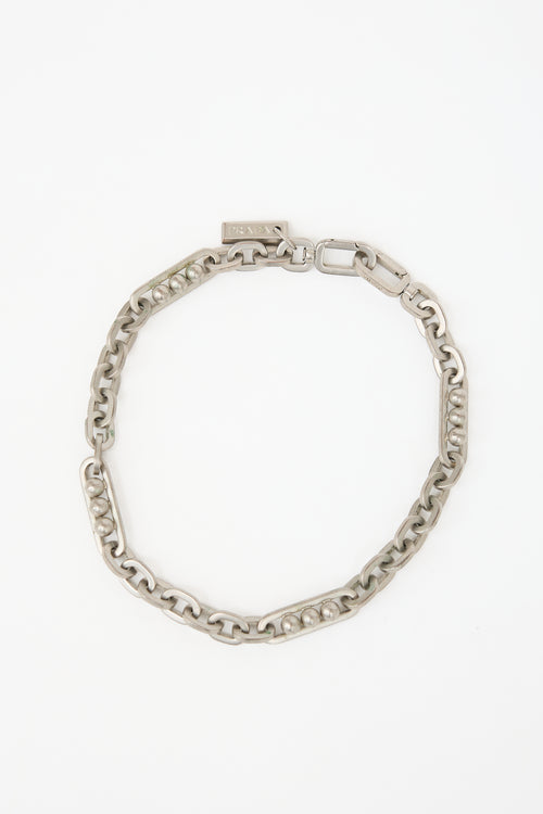 Prada Chunky Chain Link Necklace