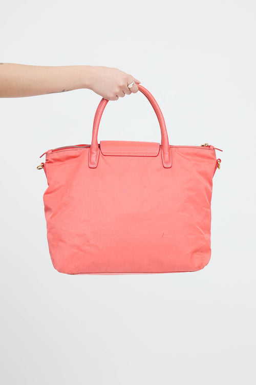 Nylon Convertible Tote Bag