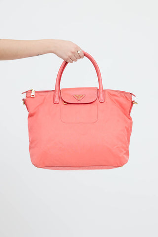 Nylon Convertible Tote Bag