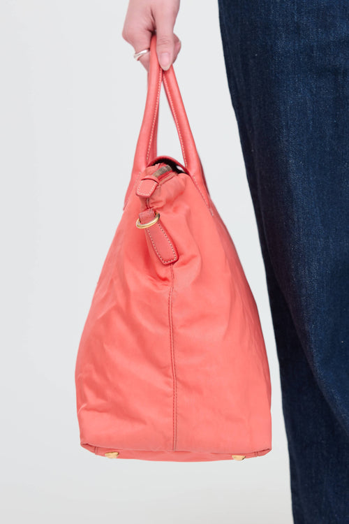Nylon Convertible Tote Bag