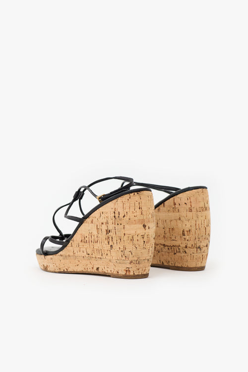 Prada Cork Wedge Sandal