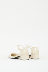 Prada Cream Patent Mary Jane Pump