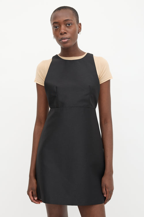 Prada Criss Cross Pinafore Dress