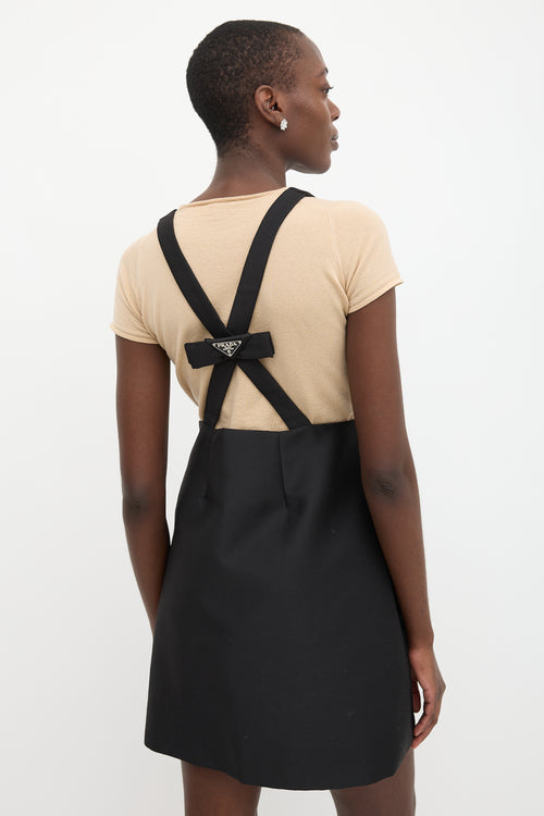 Prada Criss Cross Pinafore Dress