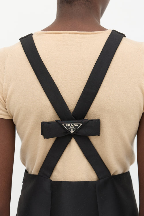 Prada Criss Cross Pinafore Dress