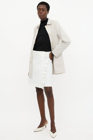 Prada Cruise 2019 Ruffle Wrap Skirt