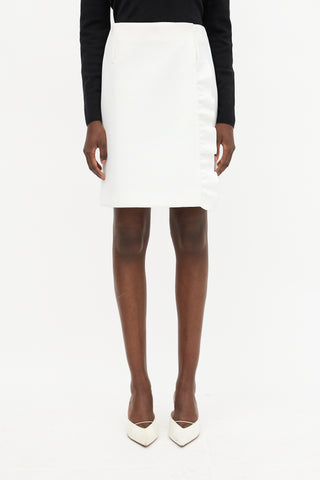 Prada Cruise 2019 Ruffle Wrap Skirt