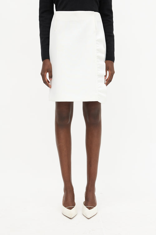 Prada Cruise 2019 Ruffle Wrap Skirt