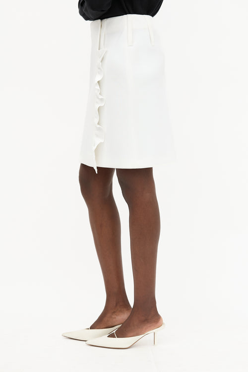 Prada Cruise 2019 Ruffle Wrap Skirt
